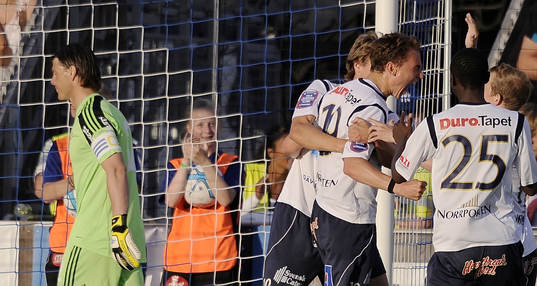 1-1 målet av Gefles nr 19 Marcus Hansson och Djurgårdens