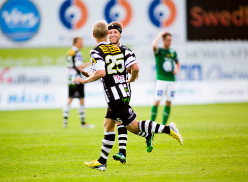 Landskronas Fredrik Karlsson jublar