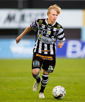 Landskronas Mathias Andersson i matchen mellan Landskrona