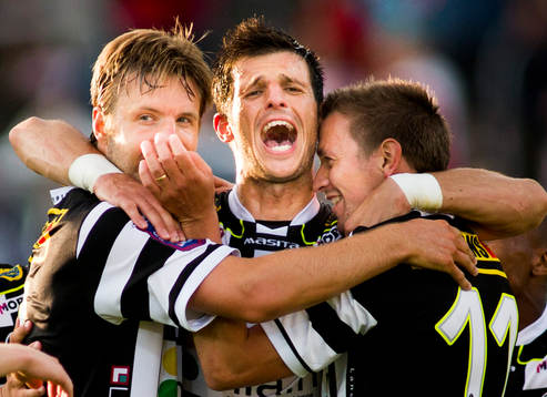 Landskronas Liridon Leci, Andreas Dahl och Fredrik Olsson