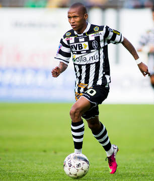 Landskronas Amethyst Bradley Ralani i matchen mellan