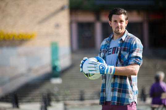 Hammarbys målvakt Johannes Hopf