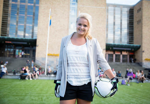 Hammarbys målvakt Hilda Carlén