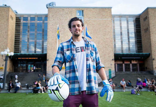 Hammarbys målvakt Johannes Hopf