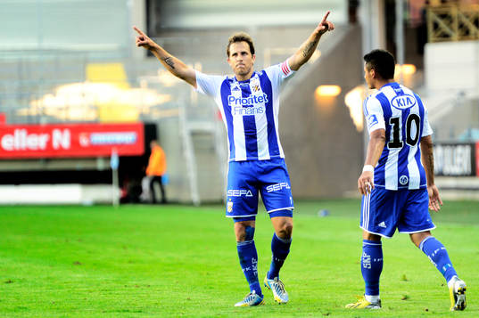 IFK Göteborgs Tobias Hysén jublar