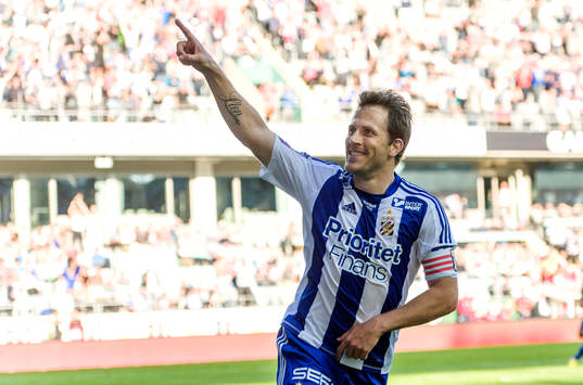 IFK Göteborgs Tobias Hysén jublar