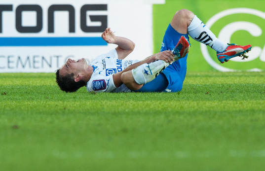 Skada, Nikola Tkalcic, Norrköping, som tvingades utgå