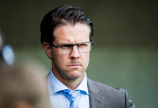 Rikard Norling, tränare Malmö FF, före fotbollsmatchen i