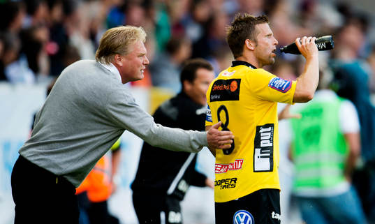Elfsborgs tränare Jörgen Lennartsson och Anders Svensson