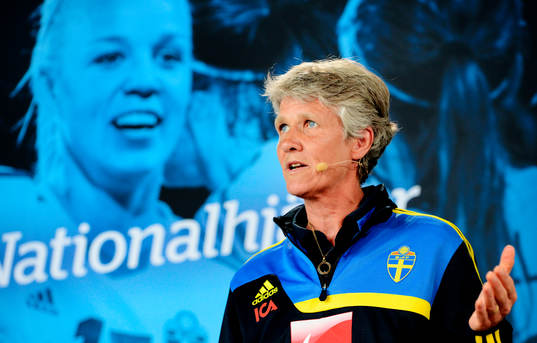 Sveriges förbundskapten Pia Sundhage
