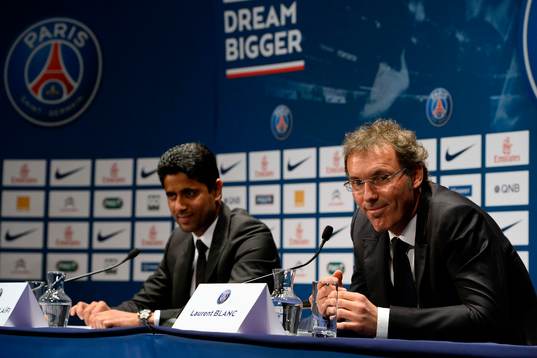 Nasser Al Khelaifi / Laurent BLANC - 27.06.2013 -