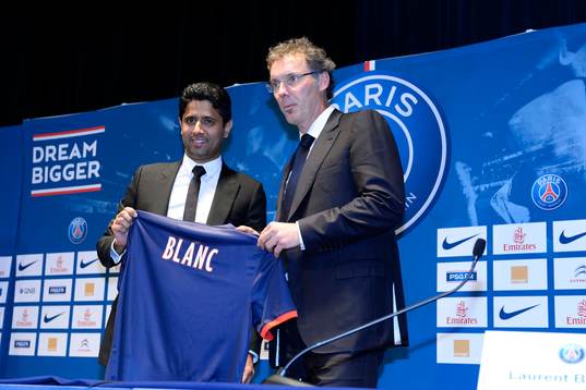 Nasser Al Khelaifi / Laurent BLANC - 27.06.2013 -