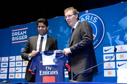 Nasser Al Khelaifi / Laurent BLANC - 27.06.2013 -