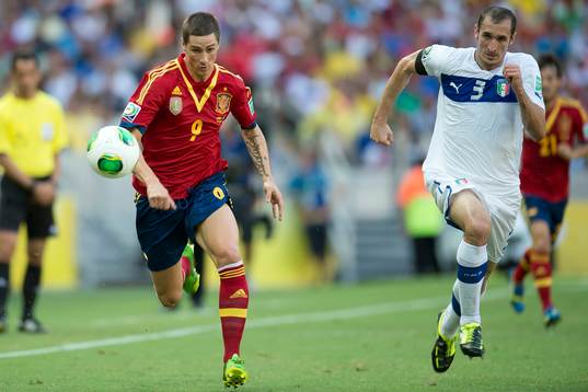 Fernando TORRES / Giorgio Chiellini  - 27.06.2013 - Espagne