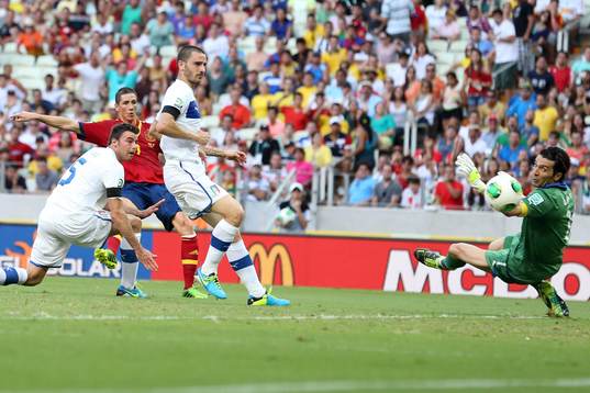 FERNANDO TORRES /  BUFFON - 27.06.2013 - Espagne / Italie -