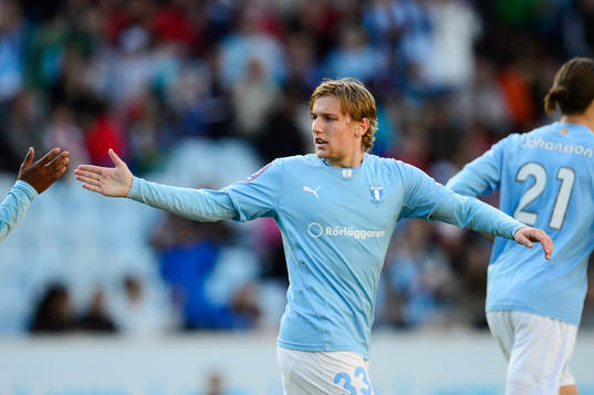 Malmös Emil Forsberg gör 1-2 och jublar
