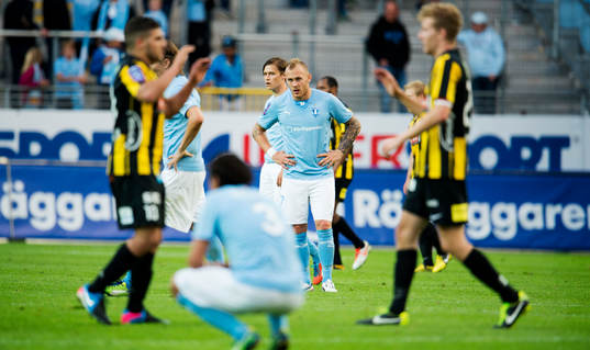 Malmö FFs Magnus Eriksson deppar
