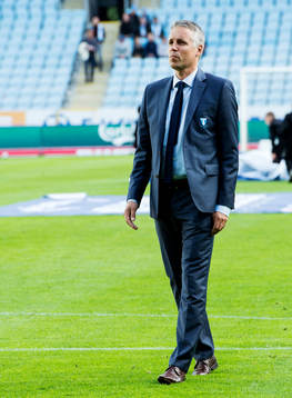Malmö FFs sportchef Per Ågren innan fotbollsmatchen i