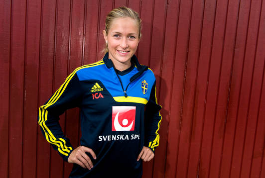 Sveriges Emmelie Konradsson fotograferas i