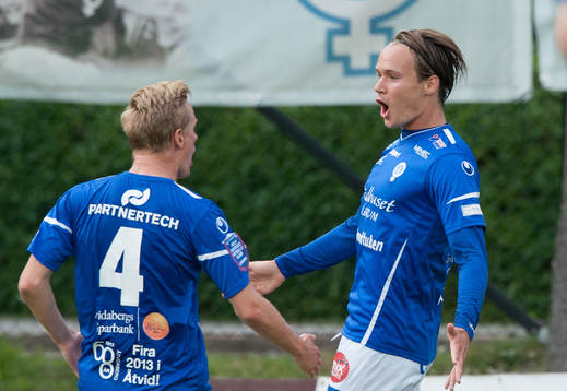 1-0, Viktor Prodell, Åtvidaberg, gör 1-0 i