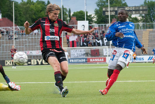 3-0, John Owoeri, Åtvidaberg, gör mål i