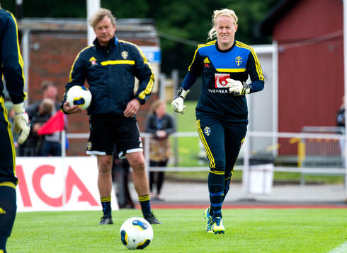 Sveriges målvakt Kristin Hammarström