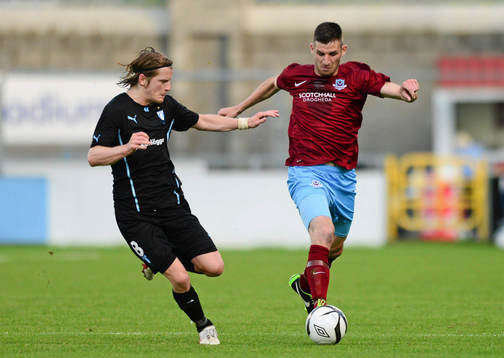 4 July 2013; Gavin Brennan, Drogheda United, in action