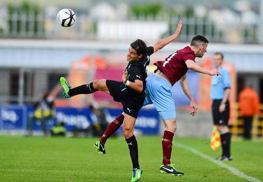 4 July 2013; Miiko Albornoz, Malmö FF, in action against