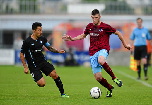 4 July 2013; Gavin Brennan, Drogheda United, in action