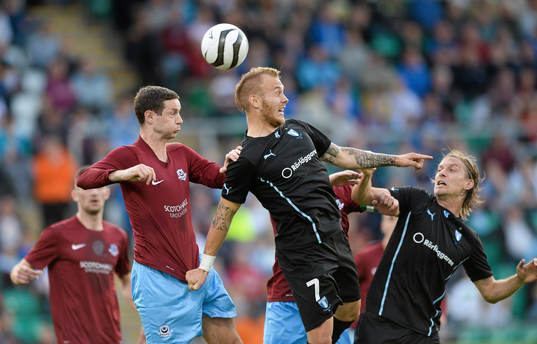 4 July 2013; Magnus Eriksson, Malmö FF, in action against