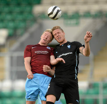 4 July 2013; Pontus Jansson, Malmö FF, in action against