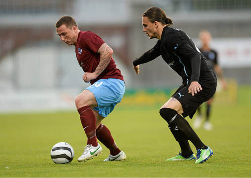 4 July 2013; Gary O'Neill, Drogheda United, in action