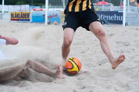 SM, IFK Hässleholm - Limhamn/Bunkeflo, sand, fot, boll,