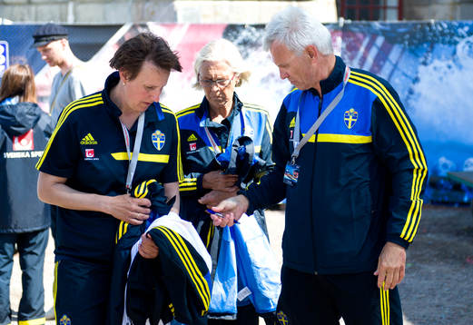 Sveriges assisterande förbundskapten Birger Jacobsson får