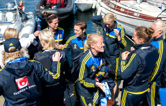 Lotta Schelin, Therese Sjögran, Kristin Hammarström och