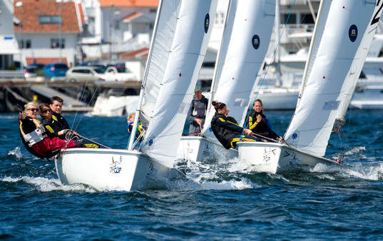 Ledarnas båt med Annica Näsmark (ej i bild) Karin