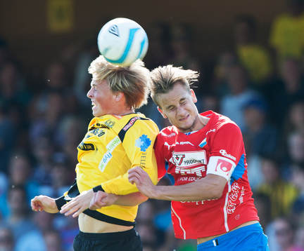 Robin Strömberg, Mjällby och Månz Karlsson, Öster,  i