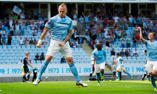 Malmö FFs Magnus Eriksson jublar
