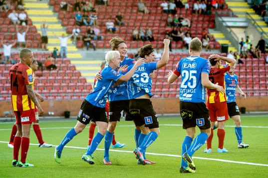 Halmstads Marcus Antonsson jublar