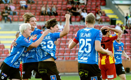 Halmstads Marcus Antonsson jublar