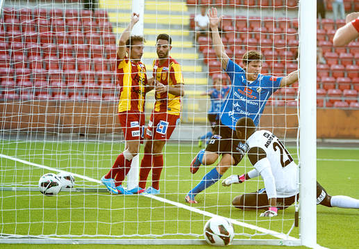 Halmstads Marcus Antonsson jublar