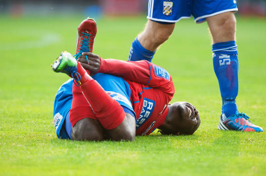 Skada, May Mahlangu, Helsingborg, skadad i