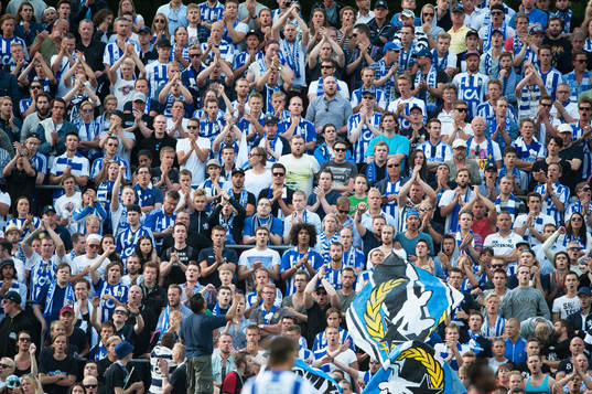 Bortafans, läktare, supporters, IFK Göteborg, i