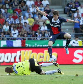 Christian Gratzei / Kevin Gameiro - 09.07.2013 - Sturm Graz