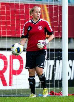 Danmarks målvakt Stina Petersen