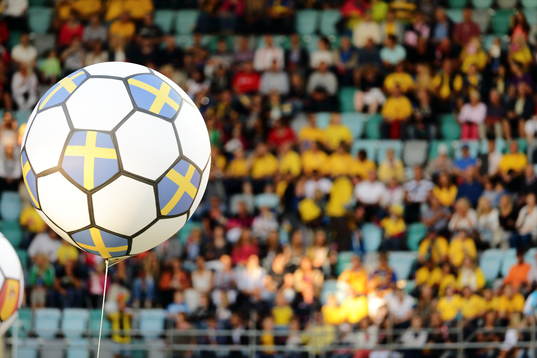 Boll i matchen mellan Sverige och Danmark