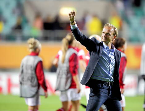 Danmarks tränare Kenneth Heiner-Möller (Møller) i