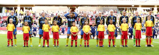 Sveriges startelva med Marie Hammarström, Caroline Seger,