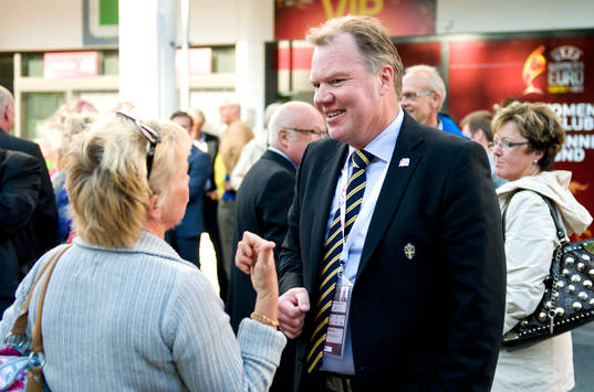 Svenska fotbollförbundets ordförande Karl-Erik Nilsson