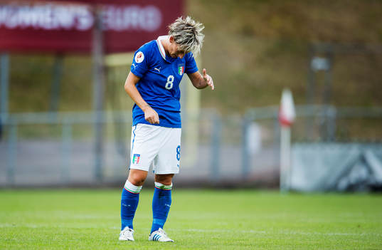 Italiens Melania Gabbiadini deppar